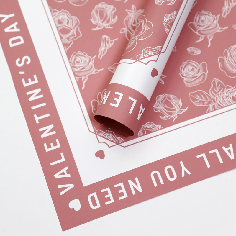 Rosa mönster blomma omslagspapper