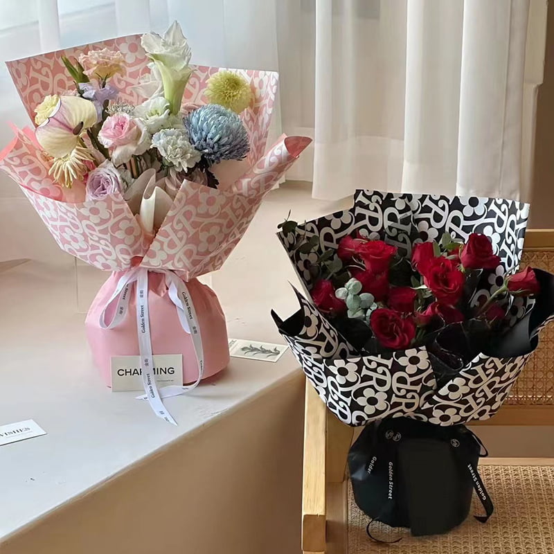 Matt film blommönster blomma omslagspapper