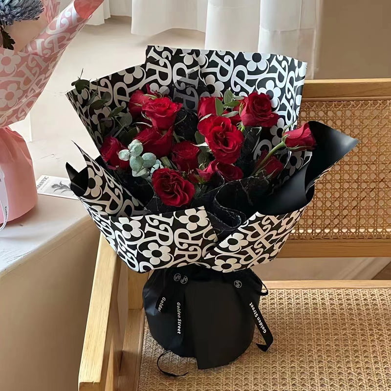 Matt film blommönster blomma omslagspapper
