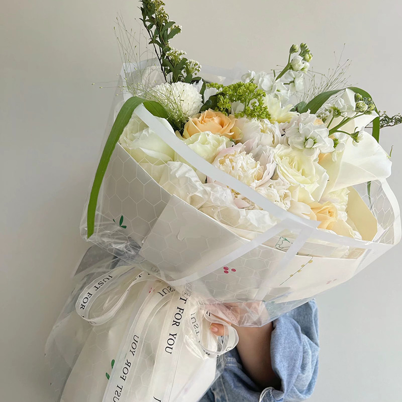Anti-dimma och fuktsäker plast blombukett förpackningsfilm
