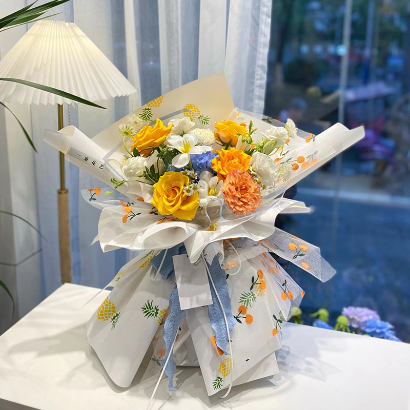 Anti-dimma och fuktsäker plast blombukett förpackningsfilm