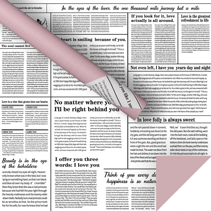 Engelsk tidningsblomma omslagspapper