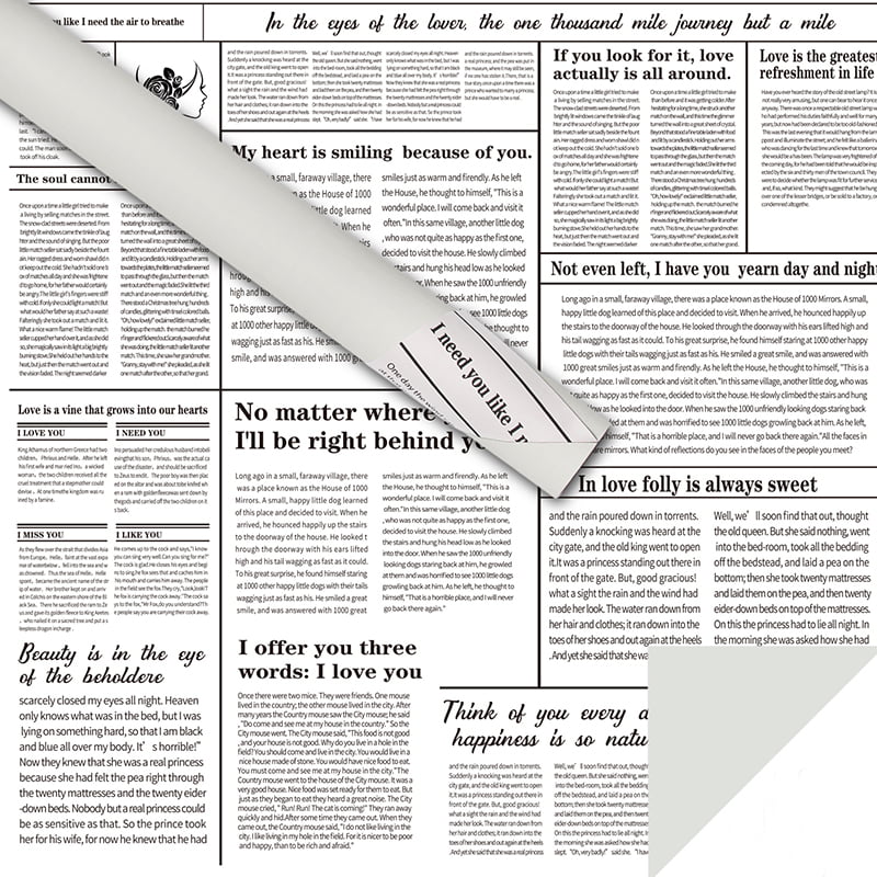 Engelsk tidningsblomma omslagspapper
