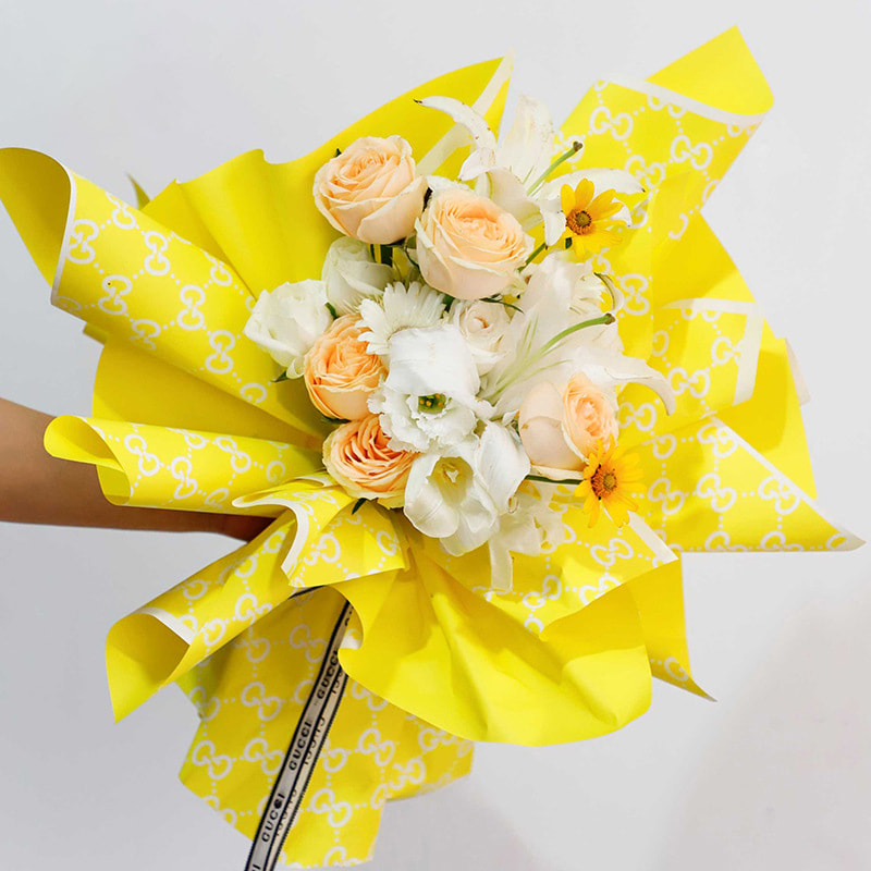 Fashionabla G-Flower omslagspapper