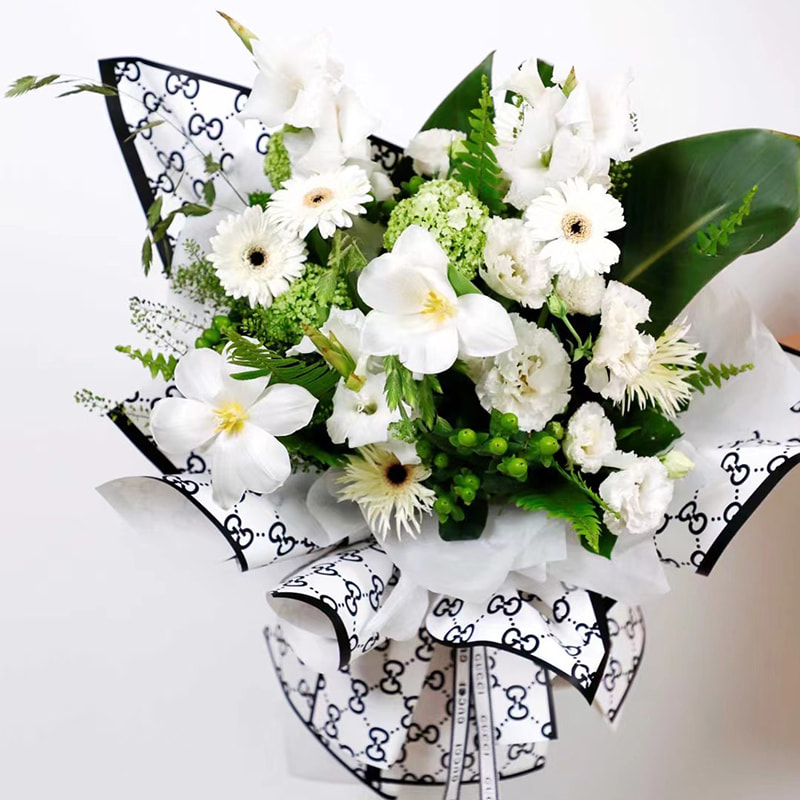 Fashionabla G-Flower omslagspapper