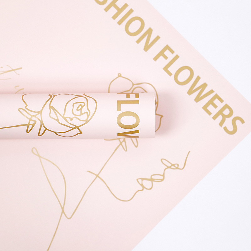 Flower Love-Bouquet omslagspapper med rosmönster