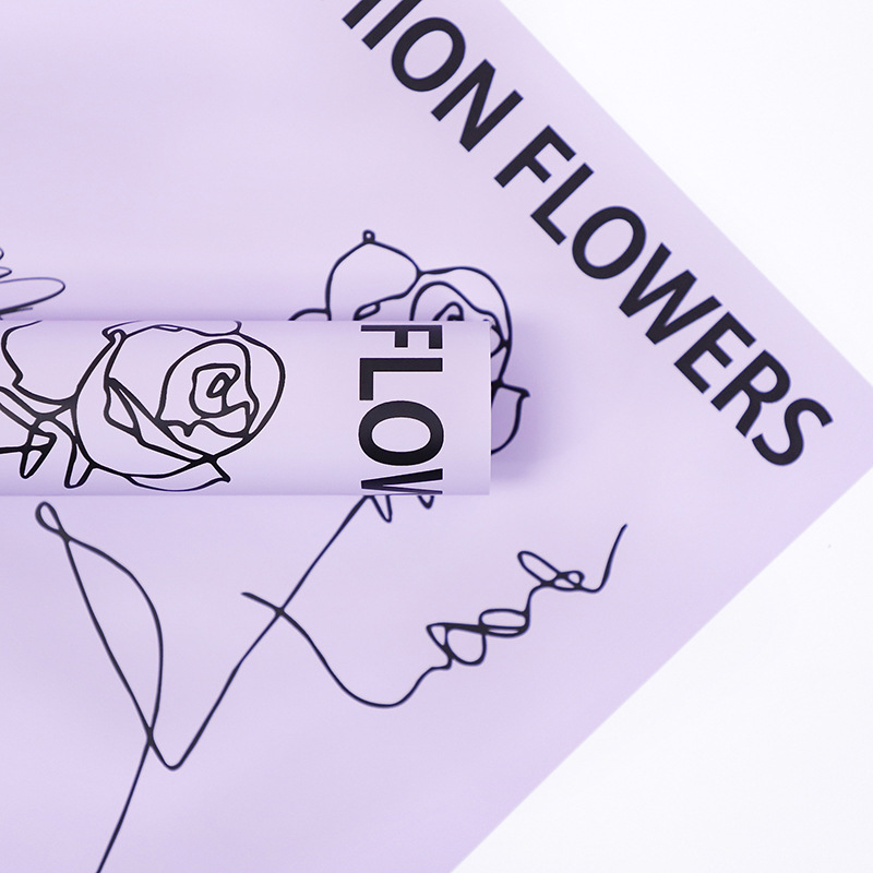 Flower Love-Bouquet omslagspapper med rosmönster